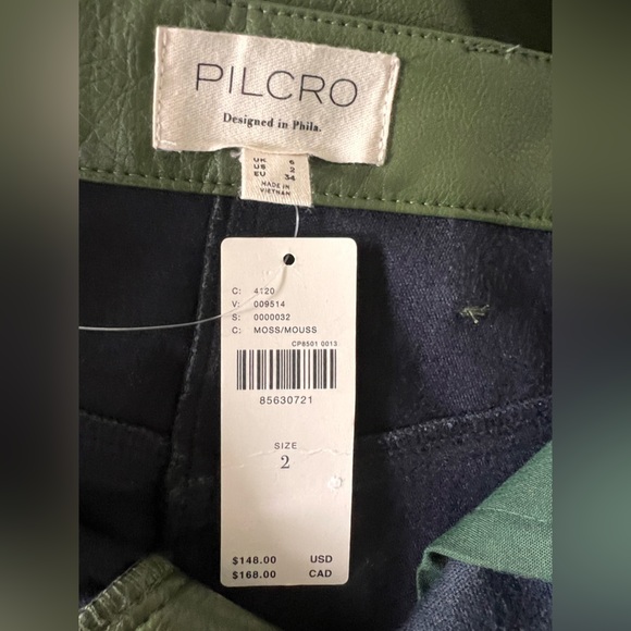 Anthropologie The Madi Faux-Leather Front-Slit Maxi Skirt by Pilcro - Picture 13 of 13